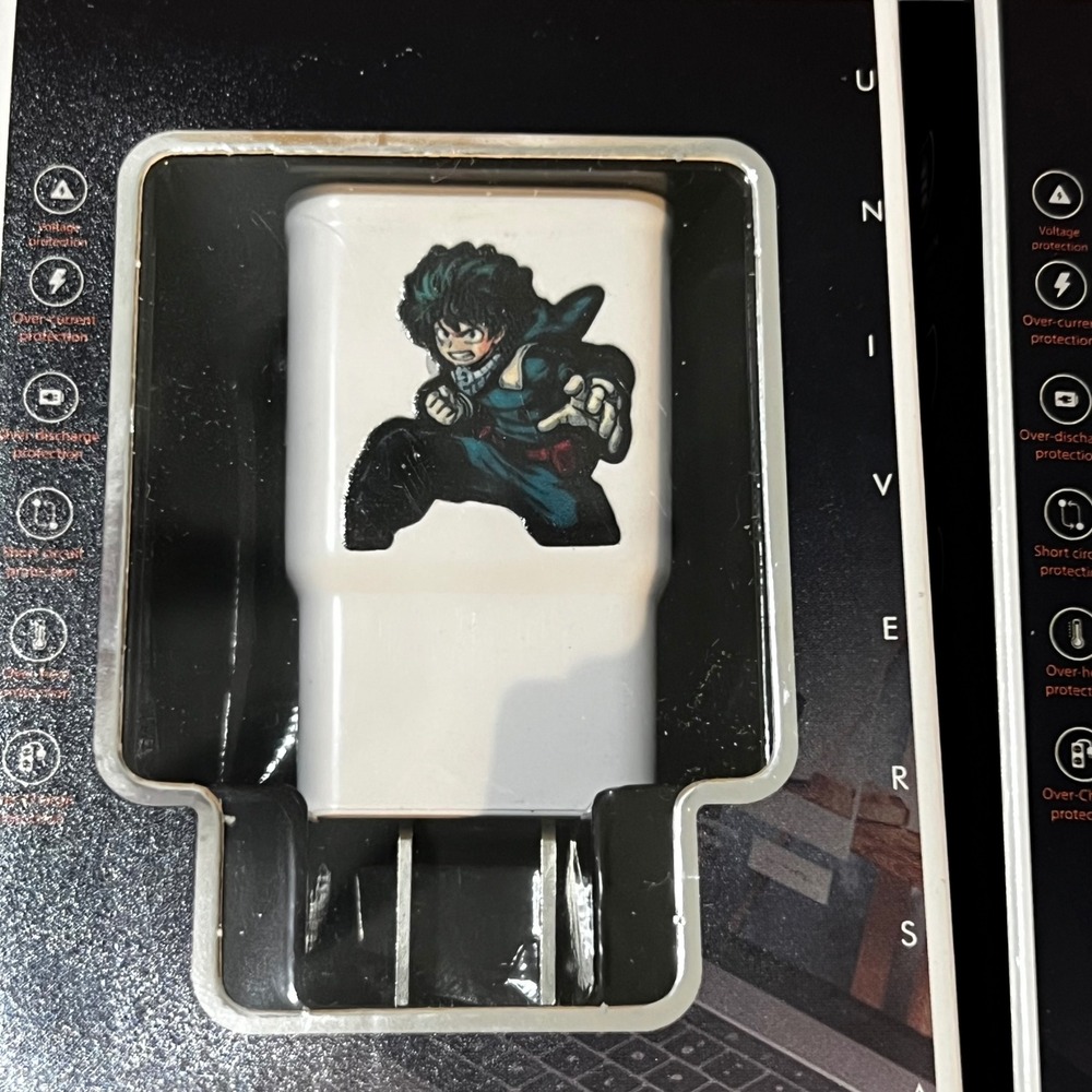 iCharger 5pc Anime Wall Charger Set Deku Kakashi Cinnamoroll Pochacco Multi - Picture 2 of 7
